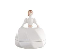 (TG. 7.50 x 7.50 x 11.70 cm) Alessi AAA02 La Petite mariée, Bomboniera in Porce