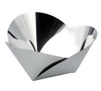 Alessi ABI03 Korbschale aus Edelstahl Silber 8.5 x 23 3.5 cm Stahl