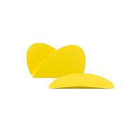 Alessi ABI09S Y Ellipse Set Composto da Due Contenitori in Acciaio Colorato con Resina Epossidica, Giallo