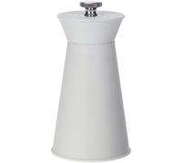 Alessi AJM10 W Pépé Le Moko Macinasale in PA con Pomolo di Regolazione in Acciaio Inossidabile, Bianco