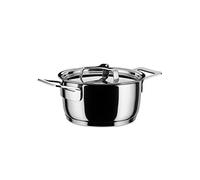 Alessi AJM101/16 Pots&Pans Casseruola a Due Manici, in Acciaio Inossidabile 18/10 Lucido, 160 cl