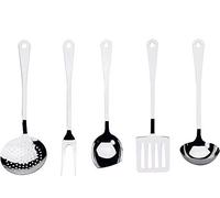 Alessi AJM19S5 L - Set di Mestoli da Cucina di Design in Acciaio Inossidabile 18/10, 5 Pezzi