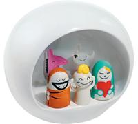 Alessi AMGI10 Presepe di Design con Riproduzione della Grotta e Statuine in Porc