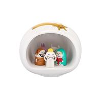 Alessi Amgi10Set - Set Presepe Di Design Con Riproduzione Della Grotta E Statuine In Porcellana Decorate A Mano, 10 Pezzi, Multicolore, 4.01 x 29.01 x 21.51 cm; 1.47 Kg
