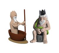 Alessi AMGI42SET3 Caronte e Minosse Set di Due Statuine, Porcellana, Multicolore, 9.5x6x10 cm