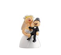Alessi AMGI59 Abbracciami Amore Mio, Statuina per Torta Nuziale in Porcellana, Multicolore