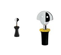 Alessi Anna G. Cavatappi, Nero, 7 cm & A di AAM06 B Anna Stop 2 tappo in EVA, ne