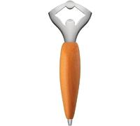 Alessi Apribottiglie in Acciaio Inox 18/10 e Legno di Betulla. Collezione 100 Valori Inossidabile woold
