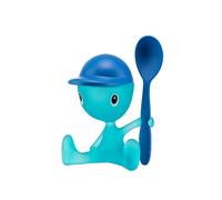 Alessi ASG23 AZ Cico Portauovo con Spargisale Personale e Cucchiaino in Resina Termoplastica, Azzurro