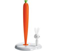 Alessi ASG42/H W Bunny & Carrot Portarotolo da Cucina, Resina Termoplastica, Bianco