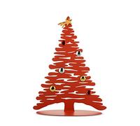 Alessi Bark for Christmas BM06 R - Decorazione Natalizia di Design a Forma di Albero in Acciaio Inox, Rosso