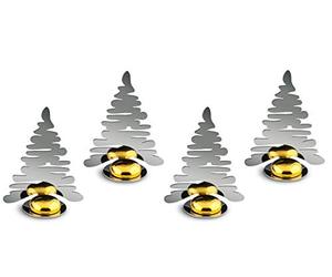 Alessi Barkplace Tree - Set di 4 segnaposto con magneti in ceramica