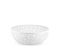 Alessi Cactus MSA04/29 W Fruttiera Traforata, Acciaio Colorato con Resina, Bianco, 29 cm
