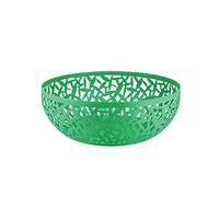Alessi Cactus MSA04/29GR - Fruttiera di Design Traforata in Acciaio Colorato con Resina Epossidica, Verde, 29 cl
