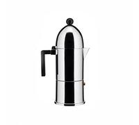Alessi Caffettiera, Alluminio, Nero, 10 cm