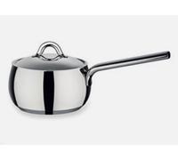 Alessi Casseruola 1 manico Mami con coperchio Acciaio 18/10 Lucido 14 cm
