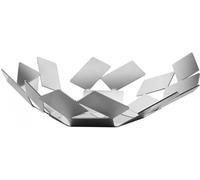 Alessi Cesto Frutta di Design in Acciaio Inox 18/10, 24.5x23.2x6.2 Cm, Argento
