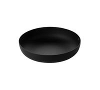 Alessi JM17/21 BT - Cestino Rotondo di Design, in Acciaio Colorato con Resina Epossidica e Decoro a Rilievo, Nero, 21 cm