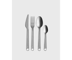 Alessi CONVERSATIONAL OBJECTS CUTLERY SET 4 PIECES by Virgil Abloh men Kitchen- & Tableware silver in taglia:ONE SIZE