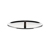Alessi Coperchio Edo Acciaio Inox con Pomolo Marrone