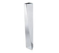 Alessi Crevasse ZH01 - Vaso per Fiori di Design in Acciaio Inox, Lucido