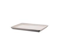 Alessi DC03/22LLG Tonale Piatto da Portata in Ceramica, Grigio Chiaro