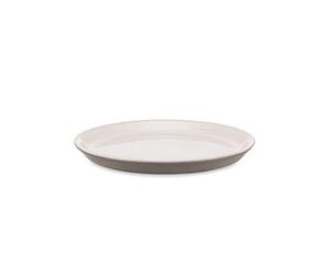 Alessi DC03/77 LG Tonale Piattino in Ceramica Stoneware, Griggio Chiaro, Set da 4