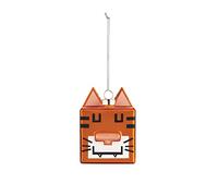 Alessi Decorazione Natalizia in Vetro soffiato Decorata a Mano, Multicolore, 7 cm x 5 cm x 5 cm