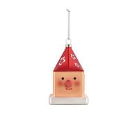 Alessi Decorazione Natalizia in Vetro soffiato Decorata a Mano, Multicolore, 9.5 cm x 6 cm x 7.5 cm