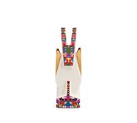 Alessi Donkey ESA05 5 Statuina Asinello per Presepe in Porcellana con Decalcomanie Applicate a Mano e Dettagli in Oro 24 Carati, Multicolore