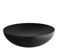Alessi Double Ciotola, Acciaio Colorato con Resina Epossidica, Nero, 10 x 34 x 33