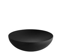 Alessi Double Ciotola, Acciaio Colorato con Resina Epossidica, Nero, 8 x 27 x 25
