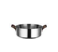 Alessi edo Casseruola Bassa con Due Manici, Inossidabile, Acciaio, Marrone, Ø 24