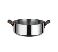 Alessi edo Casseruola Bassa con Due Manici, Inossidabile, Acciaio, Marrone, Ø 24