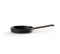 Alessi edo | PU113/24 B - Padella a Manico Lungo in Alluminio con Rivestimento Antiaderente, Manico in Acciaio Inox con Rivestimento in PVD, Marrone