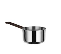 Alessi edo | PU105/16 - Casseruola a Manico Lungo in Acciaio Inox, Manico in Acciaio Inox con Rivestimento in PVD, Marrone