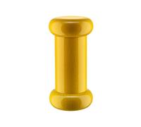 Alessi ES19 1 Totem Domestici Macinasale, Pepe e Spezie di Design in Legno di Faggio, Giallo, Nero e Bianco