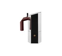 ALESSI Espressiera MENHIR 3 tazze acciaio inox argento