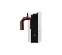 ALESSI Espressokocher MENHIR 6 tazze acciaio inox argento