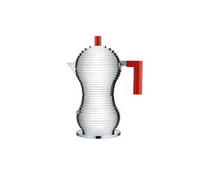 ALESSI Espressomaschine Pulcina 3 Tassen argento