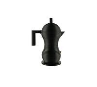 ALESSI Espressomaschine Pulcina Black Alu/Schwarz 6 Tassen nero