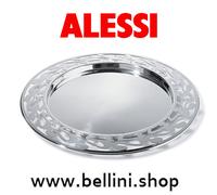 ALESSI ETHNO Vassoio rotondo con bordo traforato Acciaio SG30