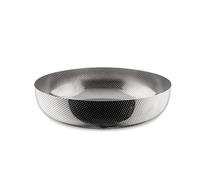 Alessi Extra Ordinary Texture JM17/24 T Cestino Rotondo dal Design Minimale in Acciaio Inossidabile 18/10 con Decorazioni, Granulata in Rilievo, diametro 24 cm