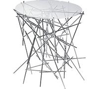 Alessi - FC09 - Blow up Tavolino con base in acciaio cromato e piano in vetro.