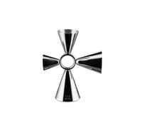 Alessi GIA28 Misurino per Cocktail Quadri Combo Jigger, Acciaio Inossidabile 18/