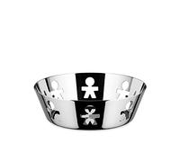 Alessi Cestino tondo Girotondo AKK03 bordo traforato in acciaio colorato