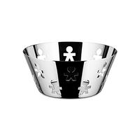 Alessi, Girotondo, Cestino Rotondo Traforato 20cm, Acciaio
