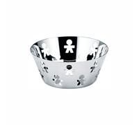 Alessi, Girotondo, Cestino Rotondo Traforato 20cm, Acciaio