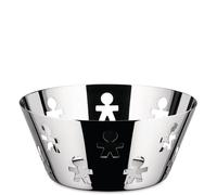 Alessi, Girotondo, Cestino Rotondo Traforato 20cm, Acciaio