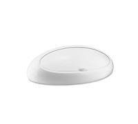 Alessi Gnam ASG22 W - Porta Pane di Design con Sportello a Scomparsa in Resina Termoplastica, Bianco